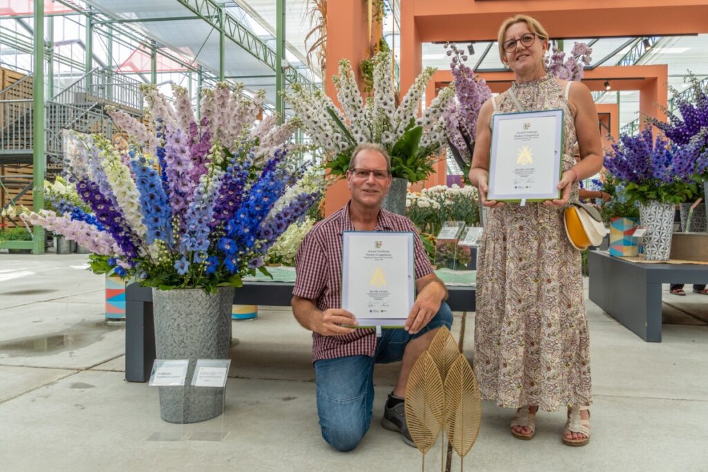 Floriade productcompetitie Nico Wigchert delphinium Excellence Award consumentenkeuring